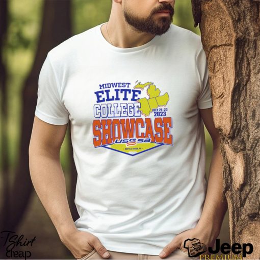 USSSA Michigan Fast Pitch Midwest Elite College Showcase 2023 logo shirt