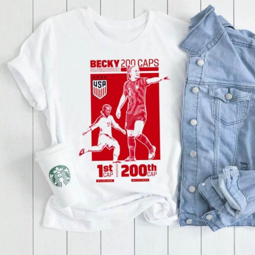 USWNT Becky Sauerbrunn 200th Cap Celebration 1st Cap shirt