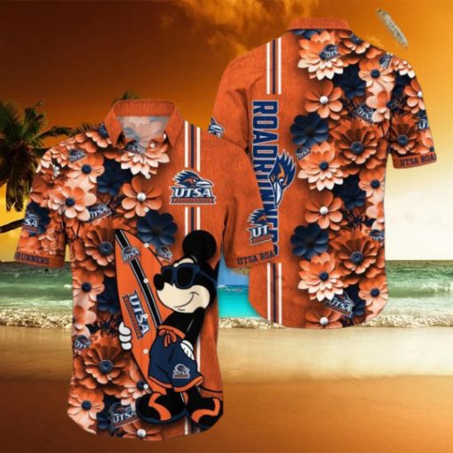 UTSA Roadrunners Hawaiian Shirt Mickey Love Surfing Trending Summer Gift