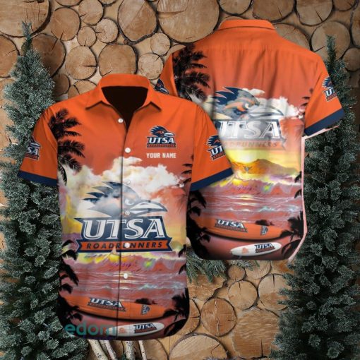 UTSA Roadrunners NCAA Ocean Custom Name Hawaiian Shirt Beach For Men Women Gift For Fans