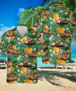 M2 Bradley Tank Us Army Pineapple Tropical Unisex Hawaiian Shirts