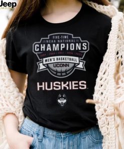 Uconn Huskies Five Time NCAA National Champions Men’s Basketball 2023 shirt