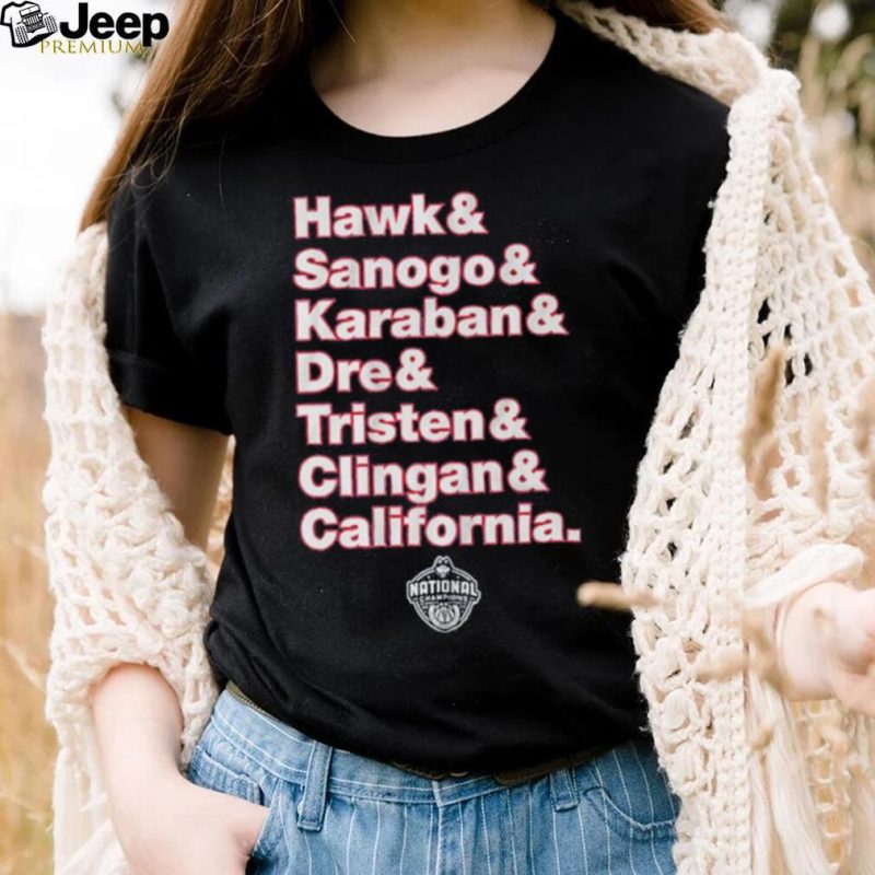Uconn Huskies Hawk Sanogo Karaban Dre Tristen Clingan and California shirt