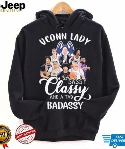 Uconn Lady Sassy Classy And A Tad Badassy Shirt