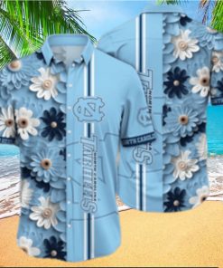 North Carolina Tar Heels NCAA Flower Hawaiian Shirt