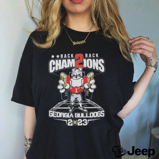 Uga Georgia Bulldogs Back 2 Back CFP National Champions 2023 Shirt0