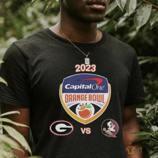 Uga vs Fsu Football 2023 Orange Bowl Logo Matchup Shirt