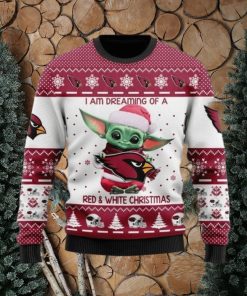 Ugly Baby Yoda Arizona Cardinals For Christmas Ugly Sweater Arizona 3D Baseball Lovers Merry Gift