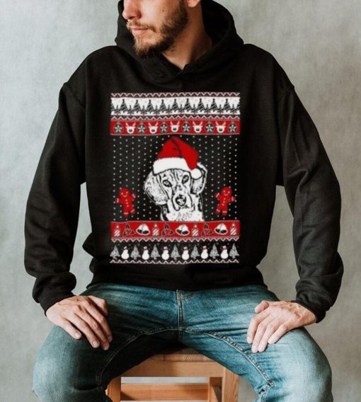 Ugly Beagle Santa Hat Funny Merry Christmas 2023 T Shirt