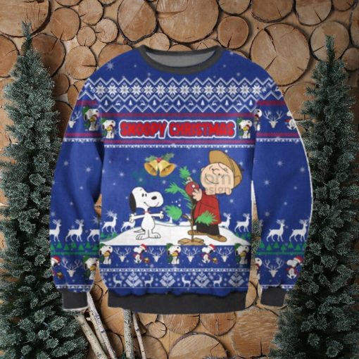 Ugly Charlie Brown & Snoopy Christmas AOP Sweater