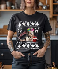 Ugly Christmas Funny Cat Parent Shir