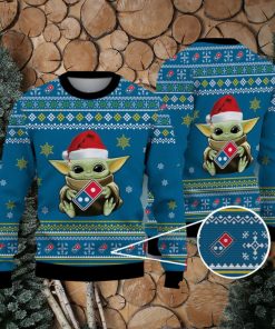 Ugly Christmas Sweater Domino’s Pizza Baby Yoda 3D For Men Women