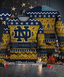 Ugly Christmas Sweater Notre Dame Radiant Notre Dame Gifts For Him