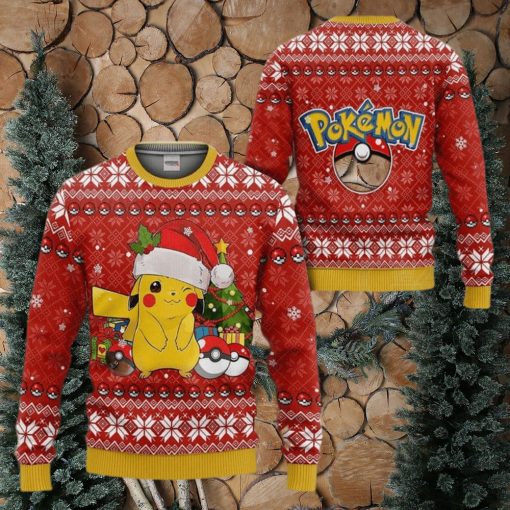 Ugly Christmas Sweater   Pokemon Pikachu