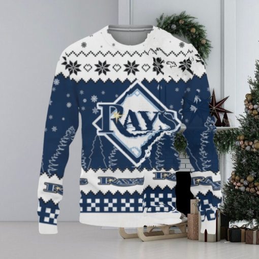 Ugly Christmas Sweater Snow Team Logo Tampa Bay Rays Unisex Best Gift For Men Women