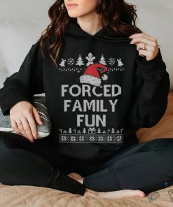 Ugly Christmas forced family fun Christmas hat shirt