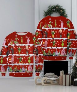 Ugly Grinch Christmas Sweater The Pattern Xmas Red 2023