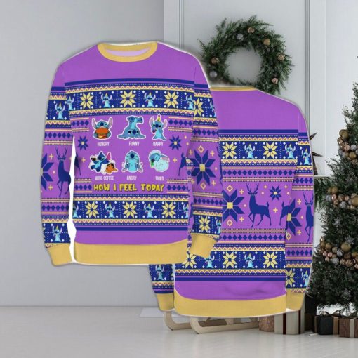 Ugly Sweater Christmas Xmas Stitch Cartoon 3D Sweater