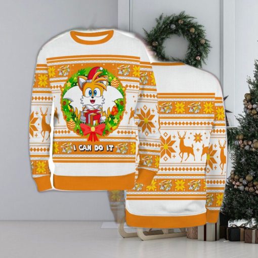 Ugly Sweater Christmas Xmas Tail Sonic Hedgehog Game Cartoon 3D Sweater