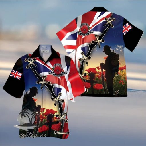 Uk Veteran Colorful Awesome Design Unisex Hawaiian Shirt