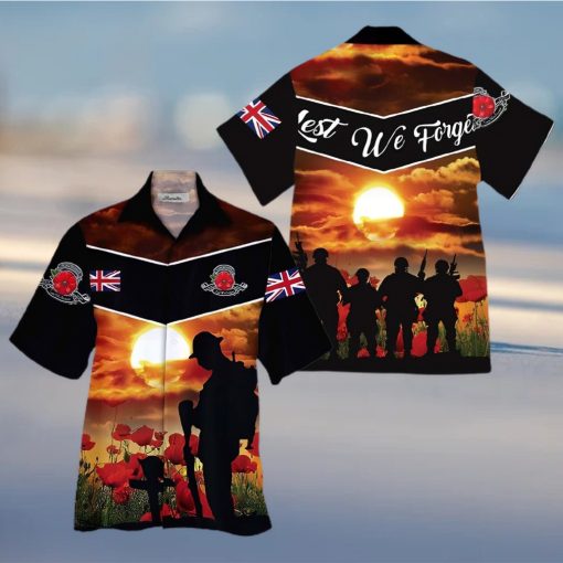 Uk Veteran Colorful Nice Design Unisex Hawaiian Shirt