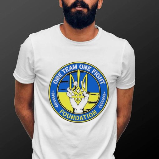 Ukraina one team one fight Foundation logo 2023 shirt