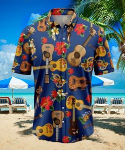 Ukulele Hibiscus Tropical Hawaiian Shirt Gift For Men And Women