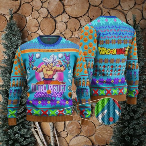 Ultra Instinct Goku & Beerus Ugly Xmas Sweater