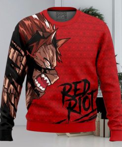 Unbreakable Red Riot My Hero Academia Ugly Christmas Sweater 3D, Ugly Sweater Apparel