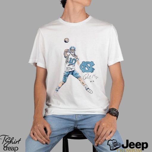 Unc Football Drake Maye Superstar Pose Shirt