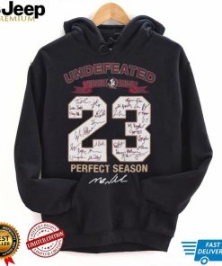 Undefeated 2023 13 0 23 perfect season signatures T shirt