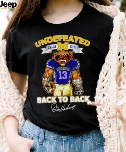 Undefeated 22 23 13 0 Michigan Wolverines back to back signature shirt