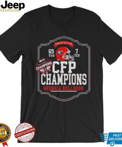 Undefeated 65 UGA 7 TCU CFP Champions Georgia Bulldogs shirt