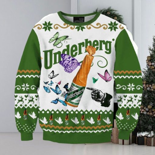 Underberg Natural Herb Bitters Ugly Christmas Sweater, Gift for Christmas Holiday