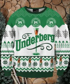 Underberg Print Fun Ugly Christmas Sweater, Gift for Christmas Holiday