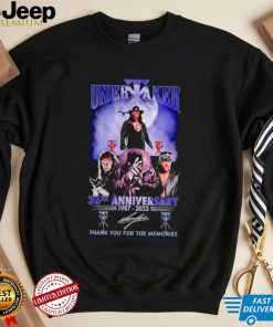 Undertaker 26th anniversary 1987 2023 thank you for the memories shirt