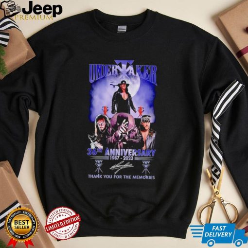 Undertaker 26th anniversary 1987 2023 thank you for the memories shirt