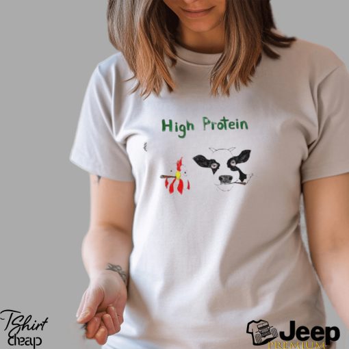 Unfortunate Portrait Chicken And Dairy Cow High Protein Shirt