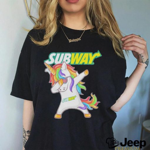 Unicorn Dabbing Subway Shirt