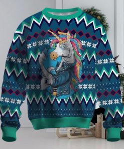 Unicorn Muscles Ugly Christmas Sweater
