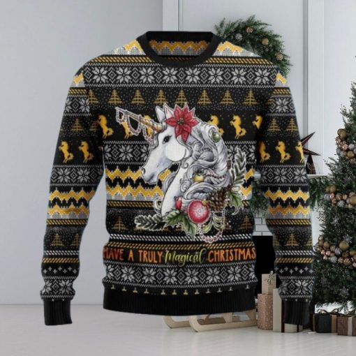 Unicorn Truly Magical Christmas Ugly Christmas Sweater