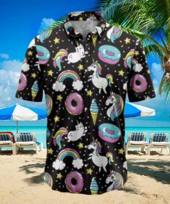 Unicorns Donuts Rainbow Tropical Hawaiian Shirt Gift For Men And Women