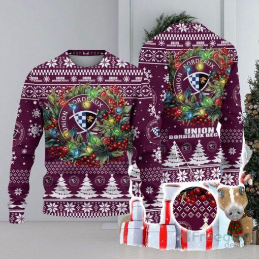 Union Bordeaux Begles Ugly Christmas Sweater Gift Ideas For Fans