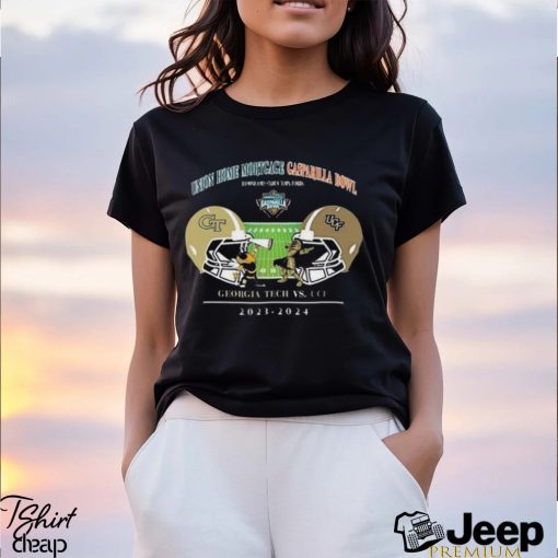 Union Home Mortgage Gasparilla Bowl Season 2023 2024 Georgia Tech Vs Ucf College Football Bowl Ncaa Head To Head Helmet T shirt