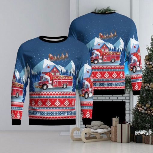 Union, South Carolina, Southside Fire Department AOP 3D Ugly Christmas Sweater