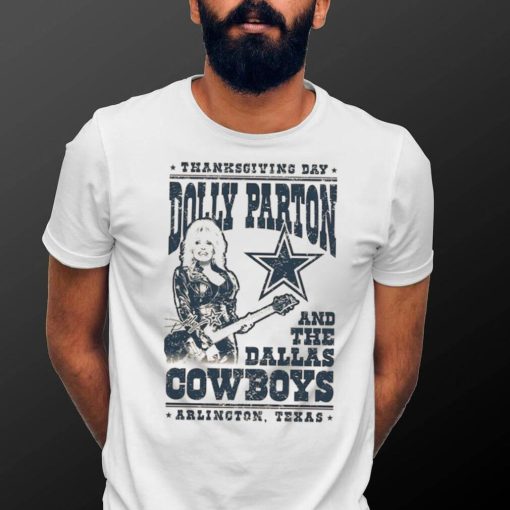 Unisex Dallas Cowboys Cream Dolly Parton Arlington T Shirt