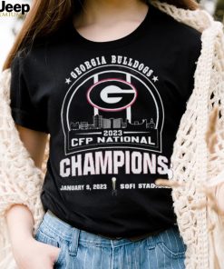 University Of Georgia Skyline 2023 Cfp National Champions Shirt