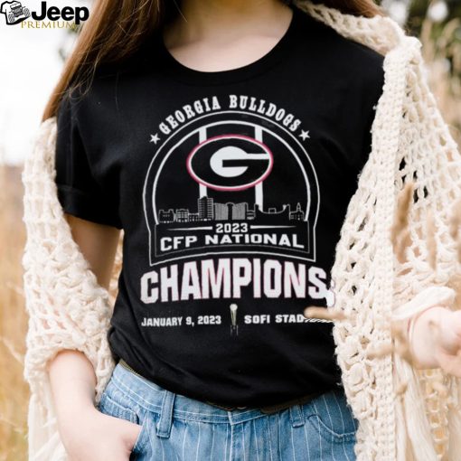 University Of Georgia Skyline 2023 Cfp National Champions Shirt