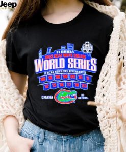 University of Florida 12 Appearances Men’s College World Series Go Gators shirt