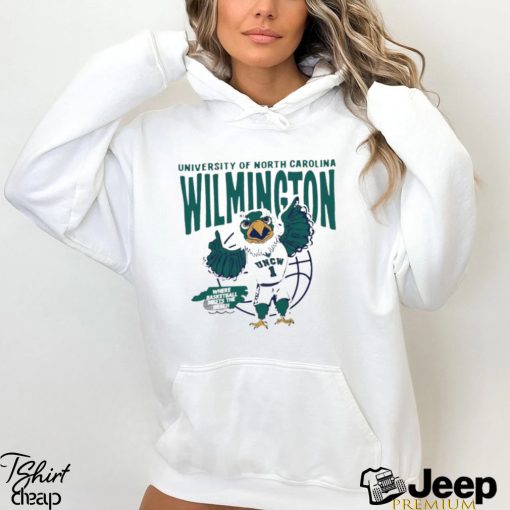 University of North California Wilmington Seahawks mascot number 1 where basketball meets the beach shirt